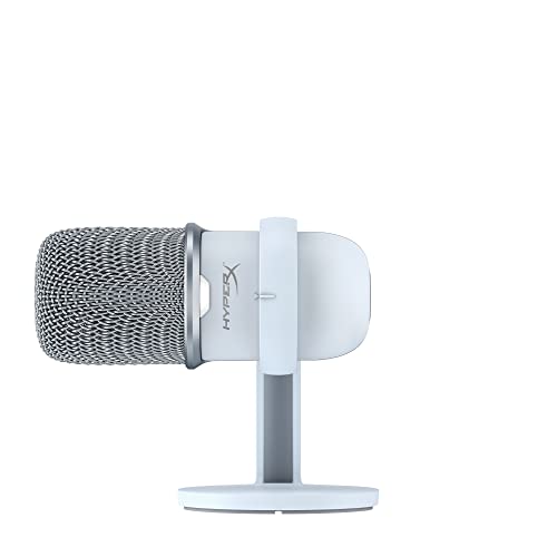 HyperX SoloCast 2 – Gaming USB Condenser Mic for PC, USB-C to USB-A, Built-in Pop Filter, Internal Shock Mount, Plug and Play, 24-bit / 96kHz, Compact Tiltable Stand – Black