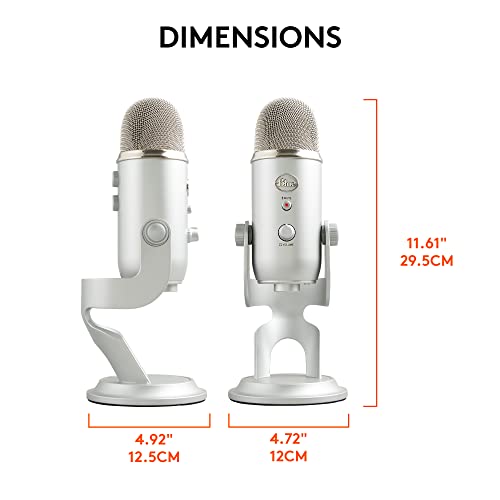 Logitech Creators Blue Yeti USB Microphone for Gaming, Streaming, Podcast, YouTube, Discord, PC, Studio Sound, Plug & Play-Midnight Blue