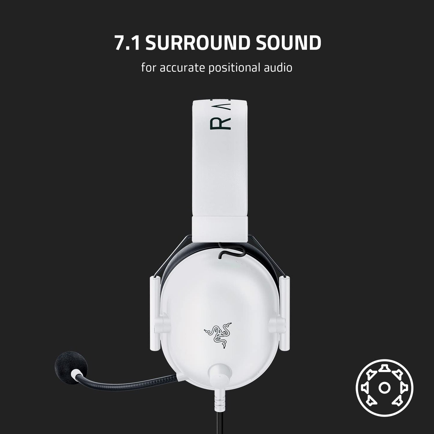 Razer BlackShark V2 X Xbox Gaming Headset: 50mm Drivers - Cardioid Mic - Lightweight - Comfortable, Noise Isolating Earcups - for Xbox Series X, Series S, PS5, PC, Switch via 3.5mm Audio Jack - Black