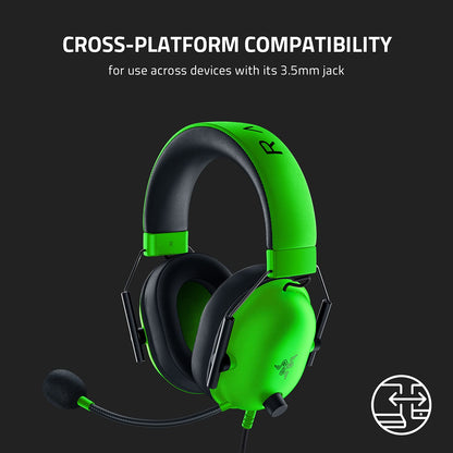 Razer BlackShark V2 X Xbox Gaming Headset: 50mm Drivers - Cardioid Mic - Lightweight - Comfortable, Noise Isolating Earcups - for Xbox Series X, Series S, PS5, PC, Switch via 3.5mm Audio Jack - Black
