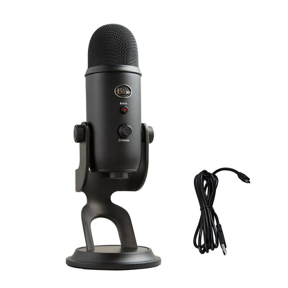 Logitech Creators Blue Yeti USB Microphone for Gaming, Streaming, Podcast, YouTube, Discord, PC, Studio Sound, Plug & Play-Midnight Blue