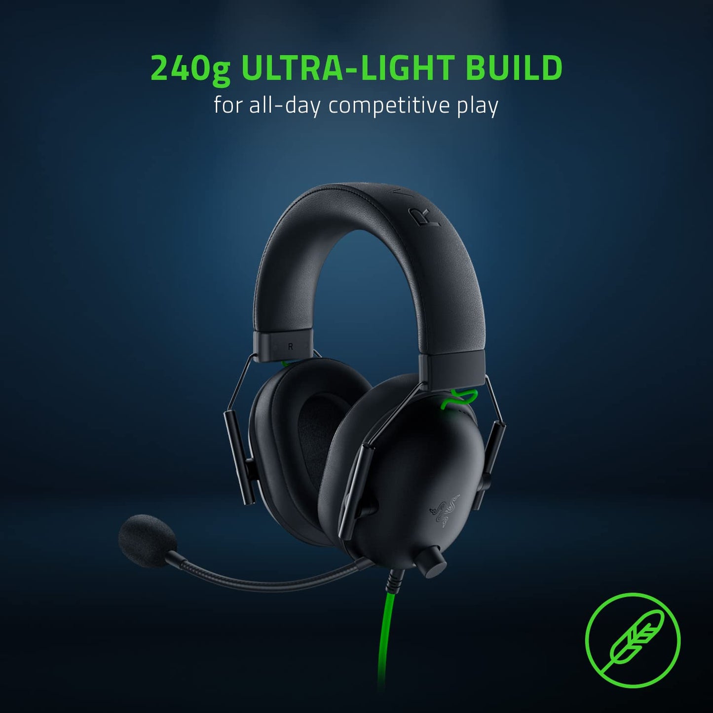 Razer BlackShark V2 X Xbox Gaming Headset: 50mm Drivers - Cardioid Mic - Lightweight - Comfortable, Noise Isolating Earcups - for Xbox Series X, Series S, PS5, PC, Switch via 3.5mm Audio Jack - Black