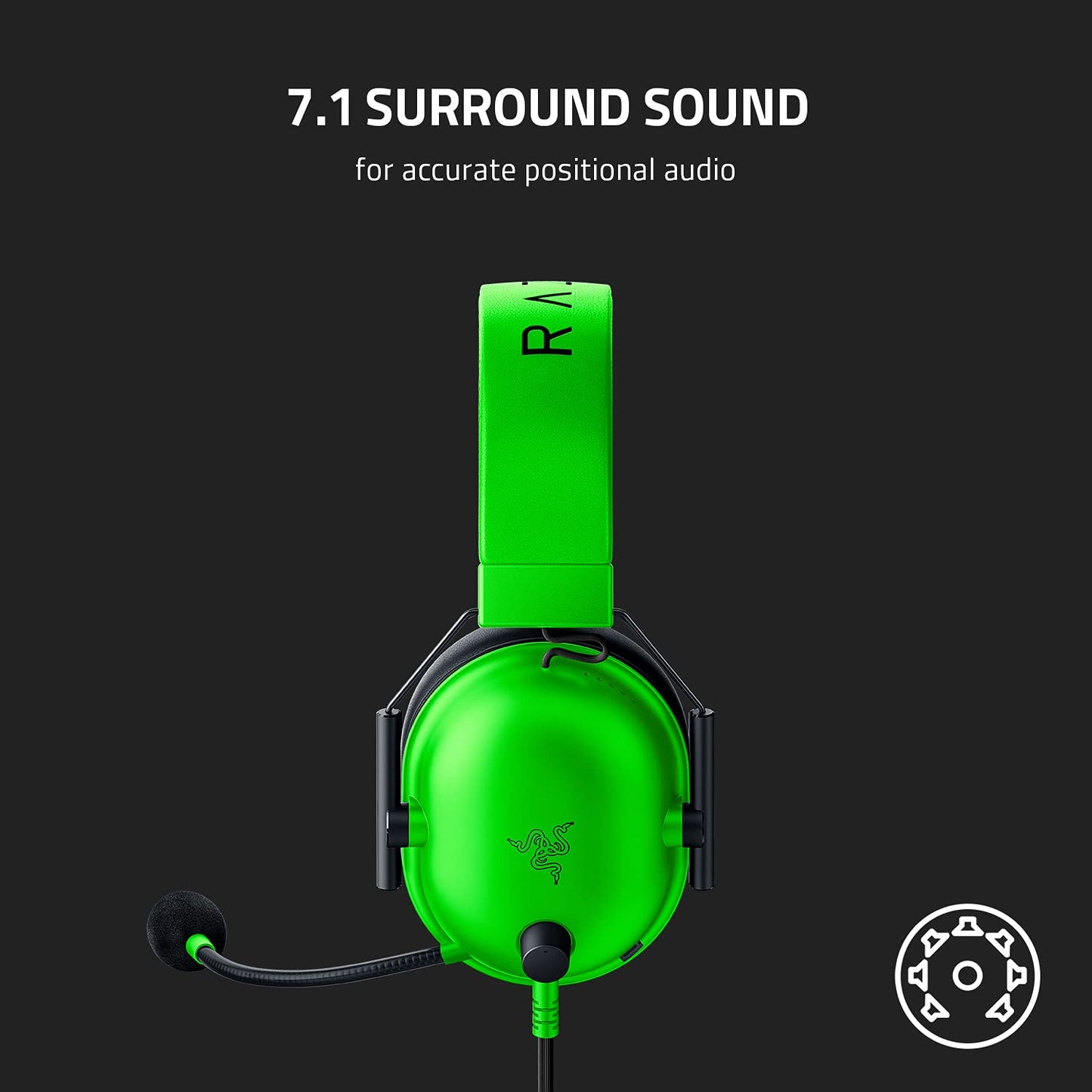 Razer BlackShark V2 X Xbox Gaming Headset: 50mm Drivers - Cardioid Mic - Lightweight - Comfortable, Noise Isolating Earcups - for Xbox Series X, Series S, PS5, PC, Switch via 3.5mm Audio Jack - Black