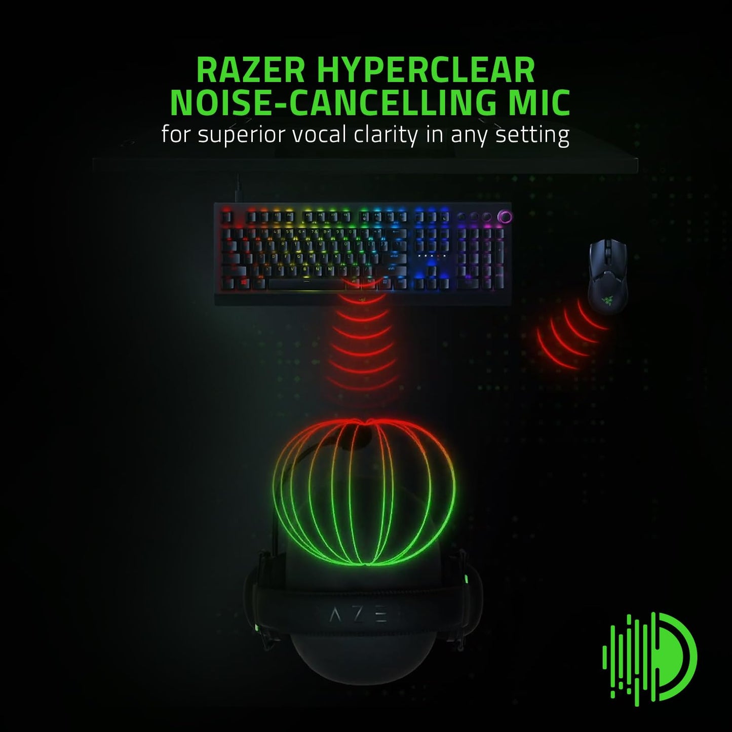 Razer BlackShark V2 X Xbox Gaming Headset: 50mm Drivers - Cardioid Mic - Lightweight - Comfortable, Noise Isolating Earcups - for Xbox Series X, Series S, PS5, PC, Switch via 3.5mm Audio Jack - Black
