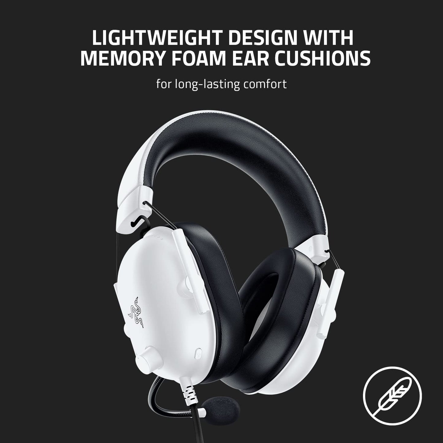 Razer BlackShark V2 X Xbox Gaming Headset: 50mm Drivers - Cardioid Mic - Lightweight - Comfortable, Noise Isolating Earcups - for Xbox Series X, Series S, PS5, PC, Switch via 3.5mm Audio Jack - Black