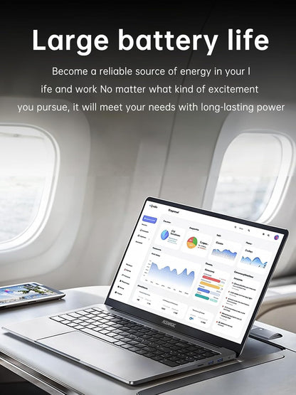 Laptop, 2026 New Laptop Computer with Intel Twin Lake N150 Processor(Up to 3.6GHz), 16GB RAM 512GB NVMe SSD, 15.6" FHD Display, Windοws 11/Student/Business Laptop, HDMI, USB3.2, Long Battery Life