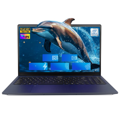 NIMO 15.6" IPS FHD Student Laptop, Intel 6-Core i3-1215U, 16GB RAM, 512GB SSD (Beats R5 7520U, Up to 4.4GHz), Two-Year Warranty, Backlit Keyboard, Fingerprint, Wi-Fi 6, for Home & Business