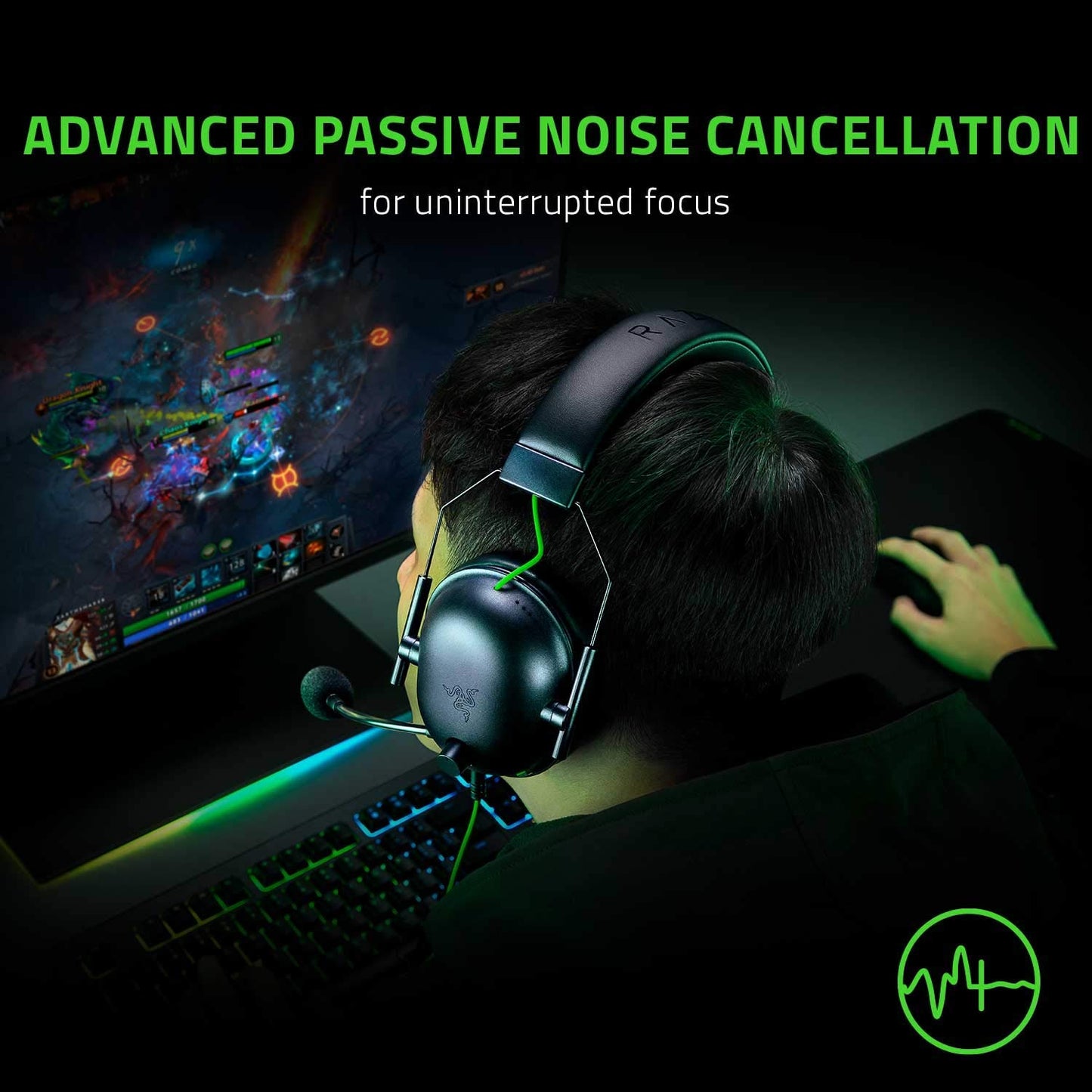 Razer BlackShark V2 X Xbox Gaming Headset: 50mm Drivers - Cardioid Mic - Lightweight - Comfortable, Noise Isolating Earcups - for Xbox Series X, Series S, PS5, PC, Switch via 3.5mm Audio Jack - Black