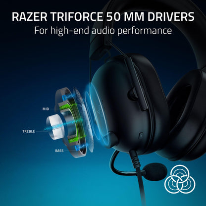 Razer BlackShark V2 X Xbox Gaming Headset: 50mm Drivers - Cardioid Mic - Lightweight - Comfortable, Noise Isolating Earcups - for Xbox Series X, Series S, PS5, PC, Switch via 3.5mm Audio Jack - Black