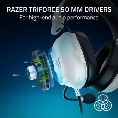 Razer BlackShark V2 X Xbox Gaming Headset: 50mm Drivers - Cardioid Mic - Lightweight - Comfortable, Noise Isolating Earcups - for Xbox Series X, Series S, PS5, PC, Switch via 3.5mm Audio Jack - Black