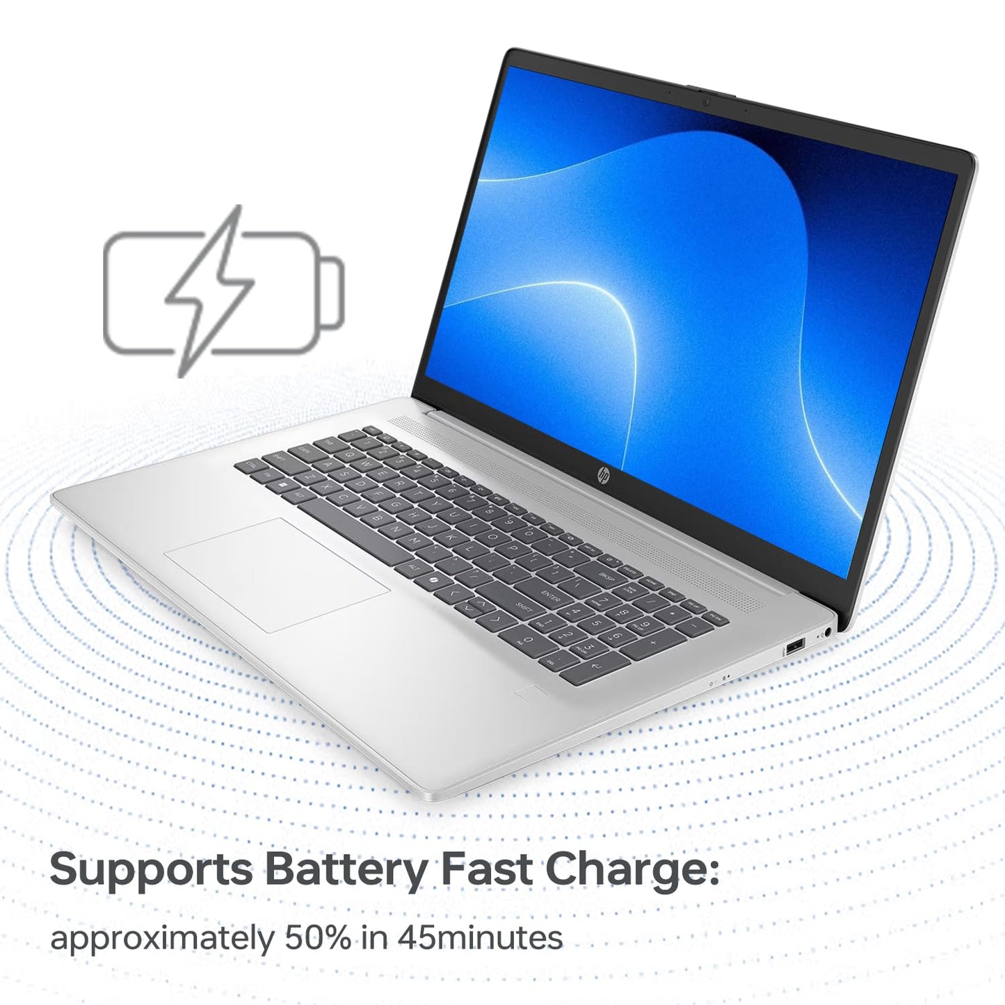 HP Essential 17 Laptop AI PC, 17.3" Touchscreen, Core i7-1355U (10 Cores, up to 5GHz Max Turbo), 16GB RAM, 1TB SSD, Backlit KB, FP Reader, Wi-Fi 6, Win11 Home, Rose Gold, Bundle with PCO Laptop Cooler