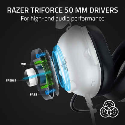 Razer BlackShark V2 X Xbox Gaming Headset: 50mm Drivers - Cardioid Mic - Lightweight - Comfortable, Noise Isolating Earcups - for Xbox Series X, Series S, PS5, PC, Switch via 3.5mm Audio Jack - Black