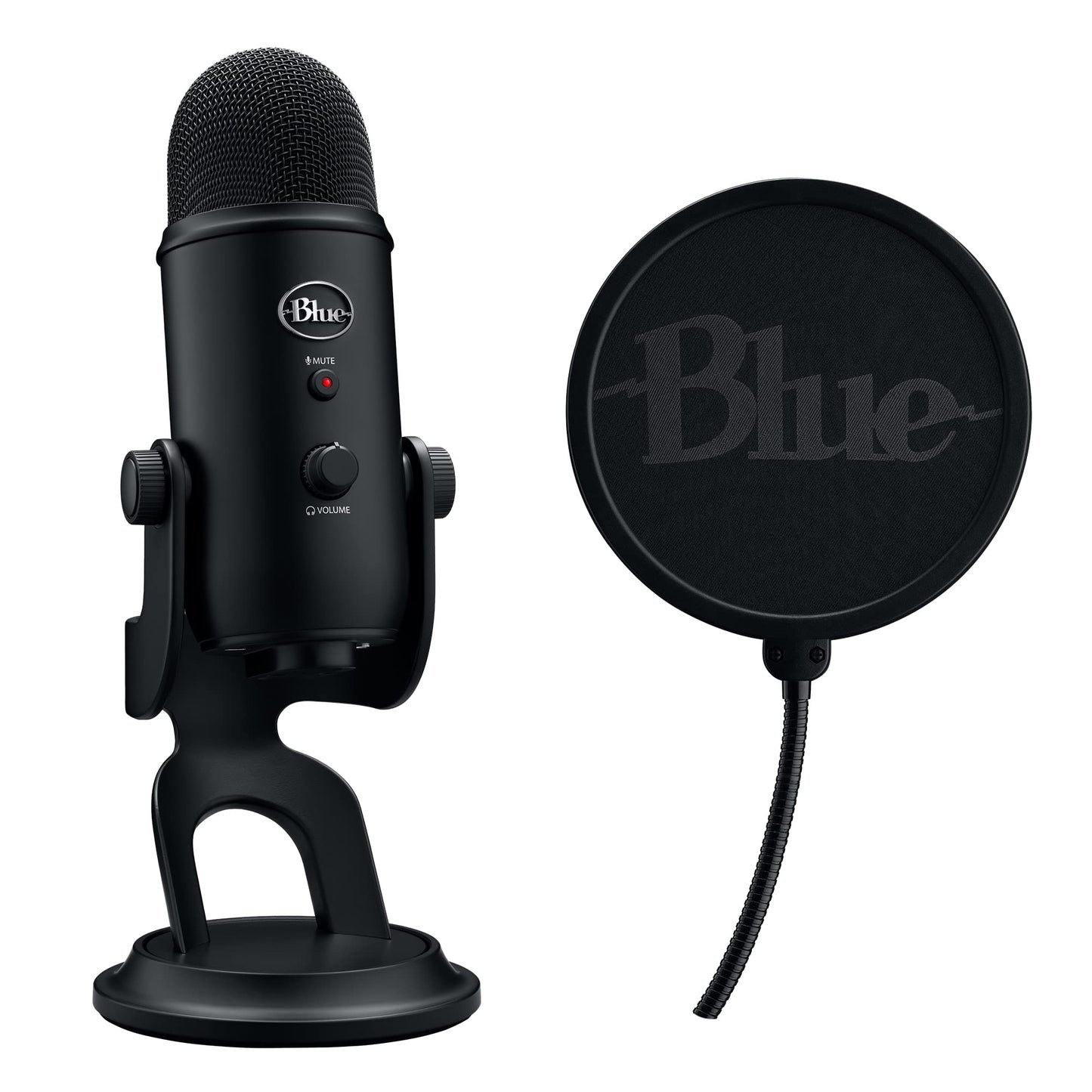 Logitech Creators Blue Yeti USB Microphone for Gaming, Streaming, Podcast, YouTube, Discord, PC, Studio Sound, Plug & Play-Midnight Blue