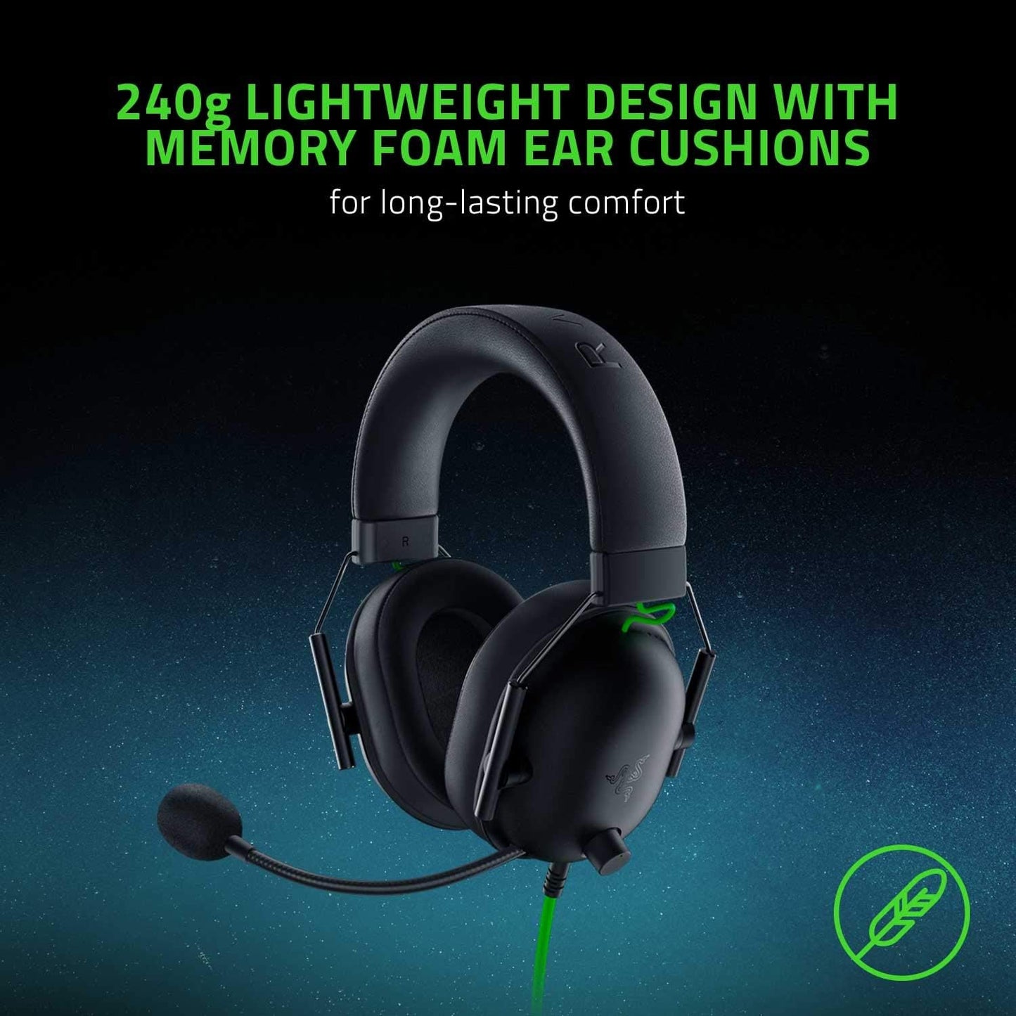 Razer BlackShark V2 X Xbox Gaming Headset: 50mm Drivers - Cardioid Mic - Lightweight - Comfortable, Noise Isolating Earcups - for Xbox Series X, Series S, PS5, PC, Switch via 3.5mm Audio Jack - Black
