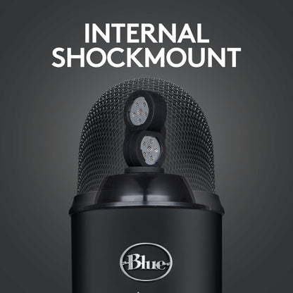 Logitech Creators Blue Yeti USB Microphone for Gaming, Streaming, Podcast, YouTube, Discord, PC, Studio Sound, Plug & Play-Midnight Blue