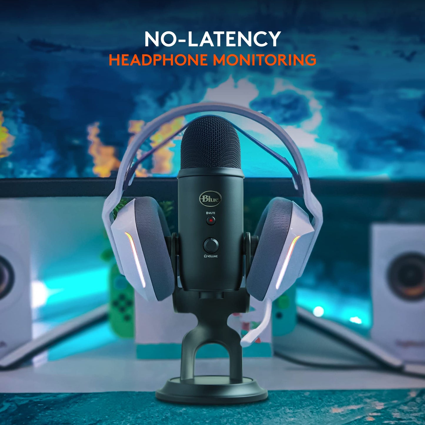 Logitech Creators Blue Yeti USB Microphone for Gaming, Streaming, Podcast, YouTube, Discord, PC, Studio Sound, Plug & Play-Midnight Blue
