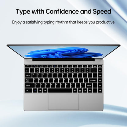 2026 Latest 14'' Laptop Compatible with Windows 11, 8GB RAM 256GB SSD, i3-6100U Processor, 1080P FHD Display, USB3.2 Gen1, Mini-HDMI, WiFi5, Bluetooth5, Webcam, TF Card Slot, Lightweight, Silver