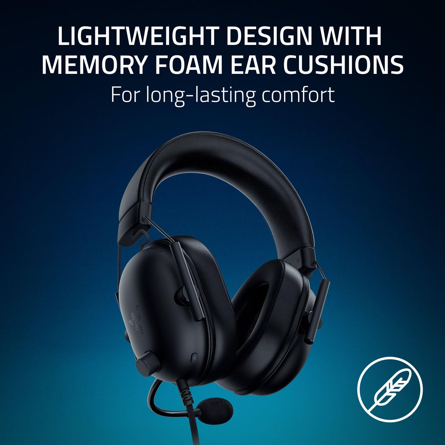 Razer BlackShark V2 X Xbox Gaming Headset: 50mm Drivers - Cardioid Mic - Lightweight - Comfortable, Noise Isolating Earcups - for Xbox Series X, Series S, PS5, PC, Switch via 3.5mm Audio Jack - Black