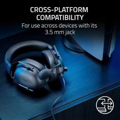 Razer BlackShark V2 X Xbox Gaming Headset: 50mm Drivers - Cardioid Mic - Lightweight - Comfortable, Noise Isolating Earcups - for Xbox Series X, Series S, PS5, PC, Switch via 3.5mm Audio Jack - Black