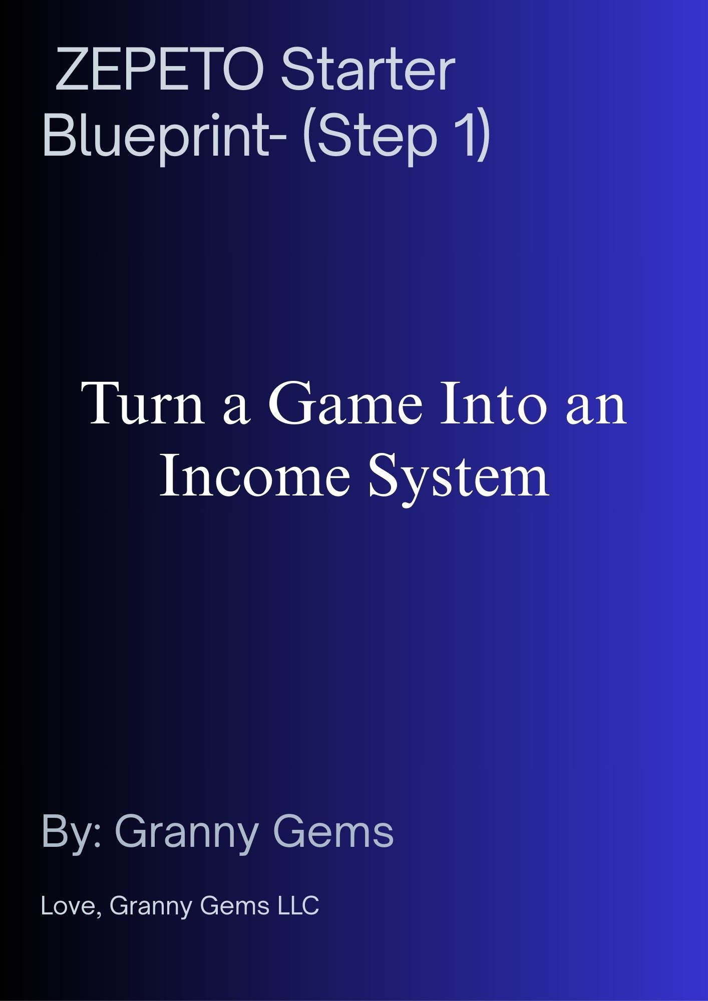 ZEPETO MONEY SYSTEM- (Steps 1-5)