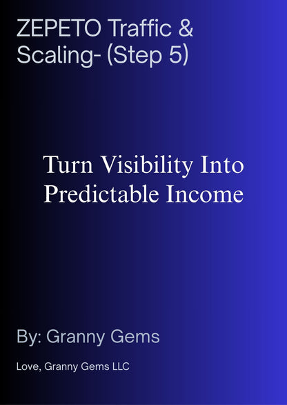 ZEPETO MONEY SYSTEM- (Steps 1-5)