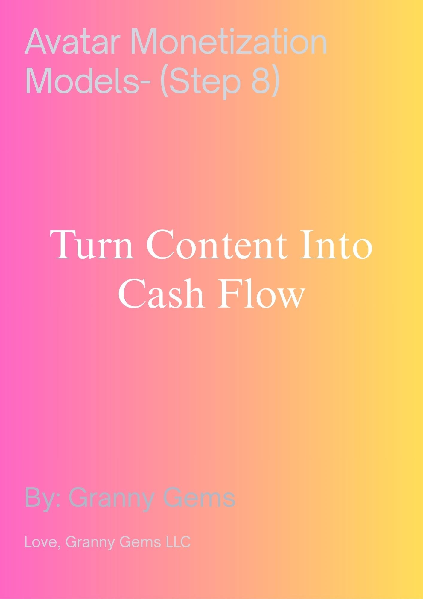 Avatar Monetization Models- (Step 8)