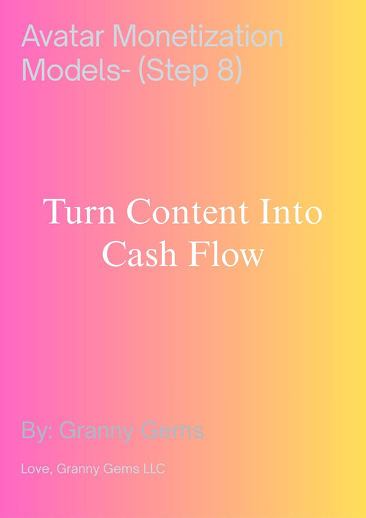 Avatar Monetization Models- (Step 8)
